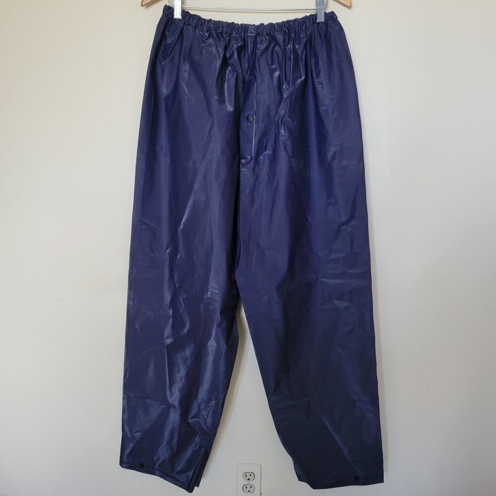 NWOT Tingley Unisex 2XL  PVC Pull On Rain Pants High Rise Navy Blue